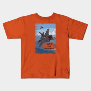 Aviation Jet pilot 'Believe your instruments' Kids T-Shirt